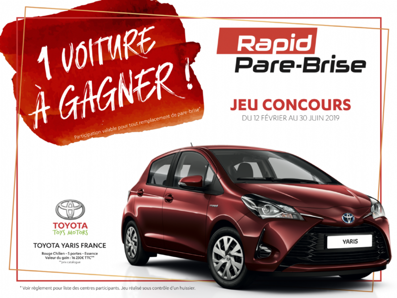 Gagnez 1 voiture avec Rapid Pare-Brise : règlement de jeu